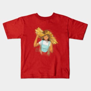 Sunflower Girl Kids T-Shirt